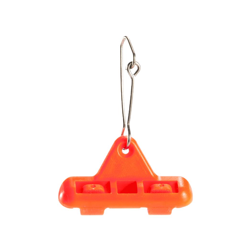 10PCS Heavy Duty Fishing Sinker Slider Triangle Snap Connector Finder Orange