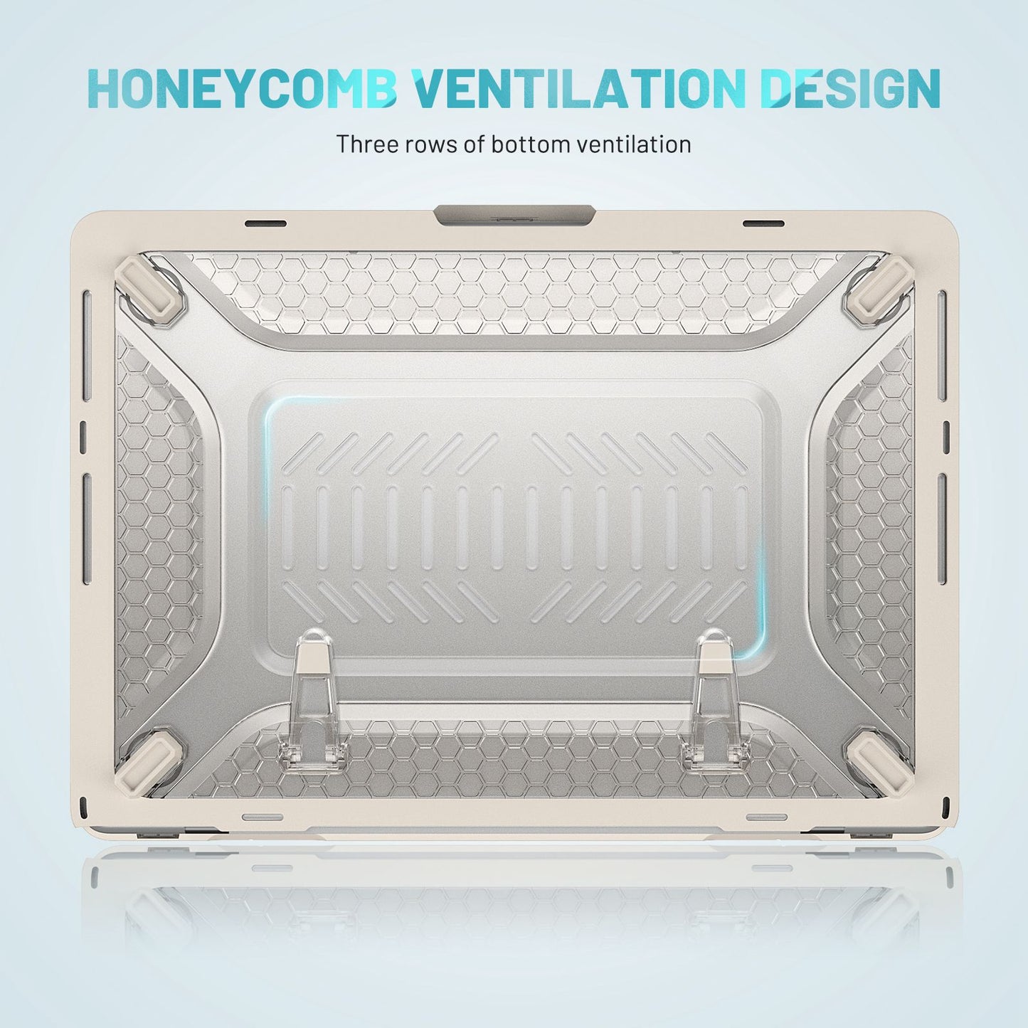 Protective Case for MacBook Pro 14 inch (2021) (A2442 M1 Pro / M1 Max) Scratch Resistant PC Front and Back Cover Laptops Anti-Drop Hard Shell - Beige