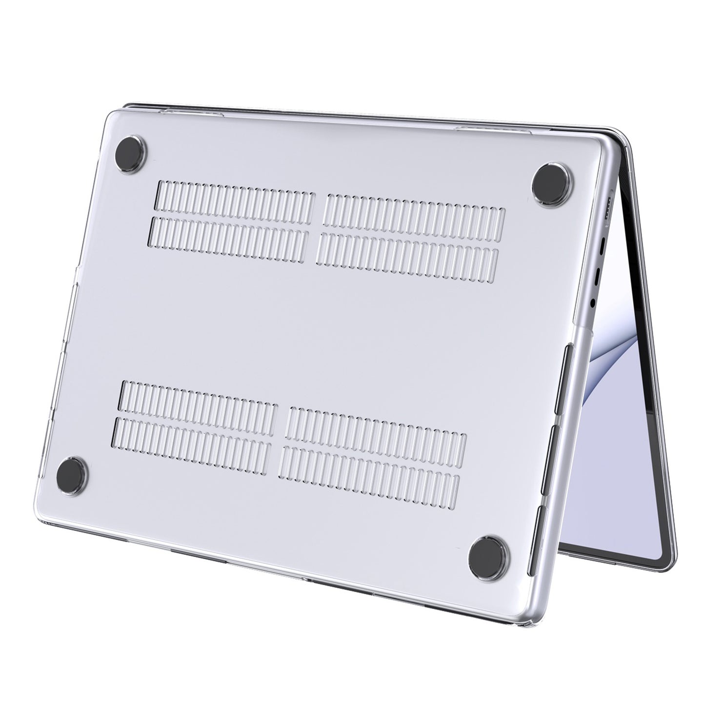 LENTION For MacBook Pro 16 inch (2021) Laptop Plastic Case Front and Back Transparent Protective Notebook Cover