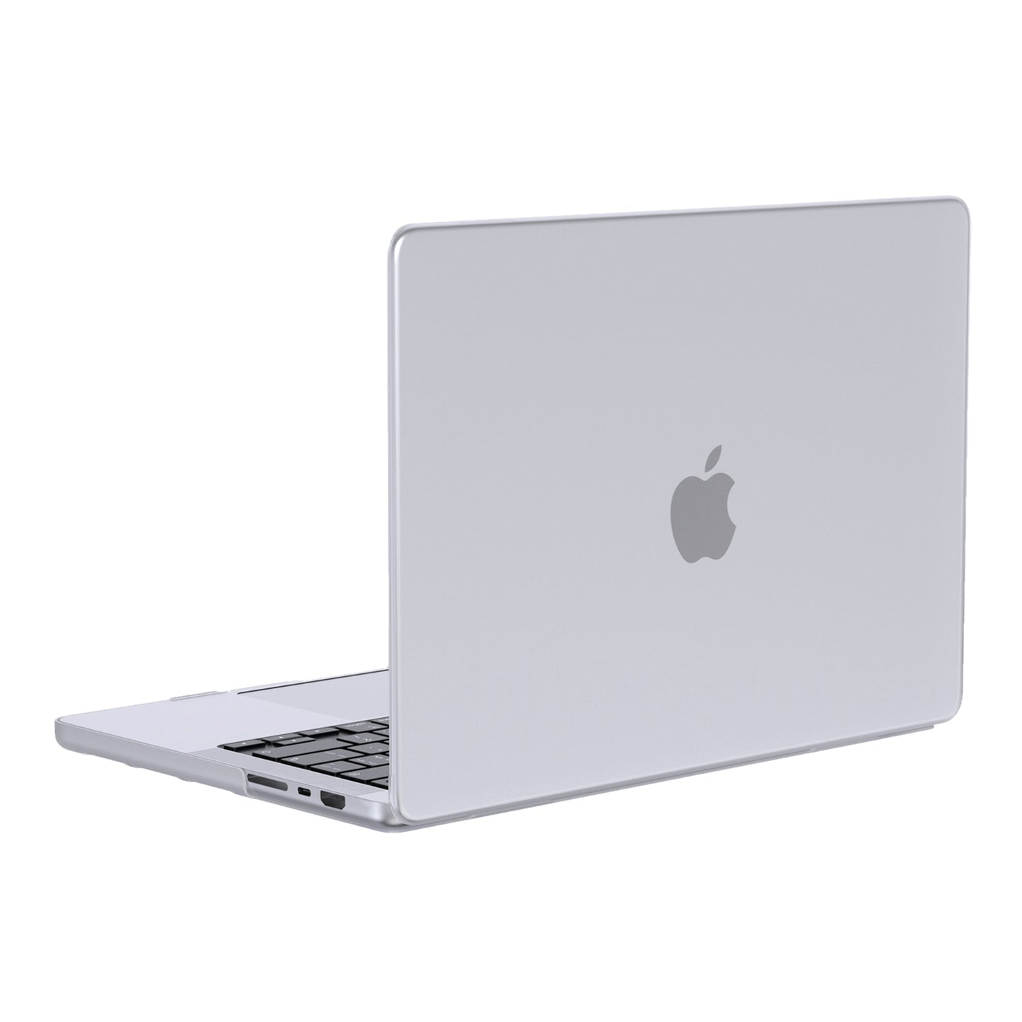 LENTION For MacBook Pro 14 inch (2021) Matte Finish PC Laptop Case Front and Back Protective Notebook Cover - Transparent White