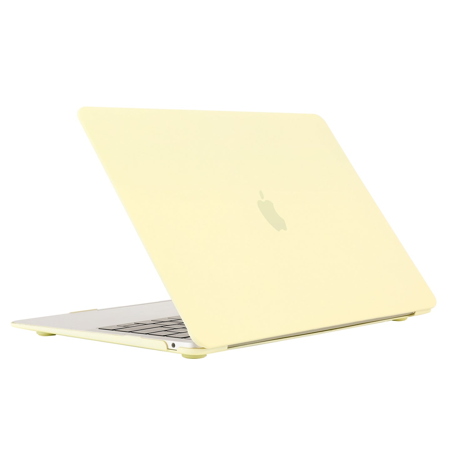 For MacBook Pro 14 inch (2021) Hard PC Protective Laptop Case Front and Back Anti-scratch Notebook Cover - Yellow