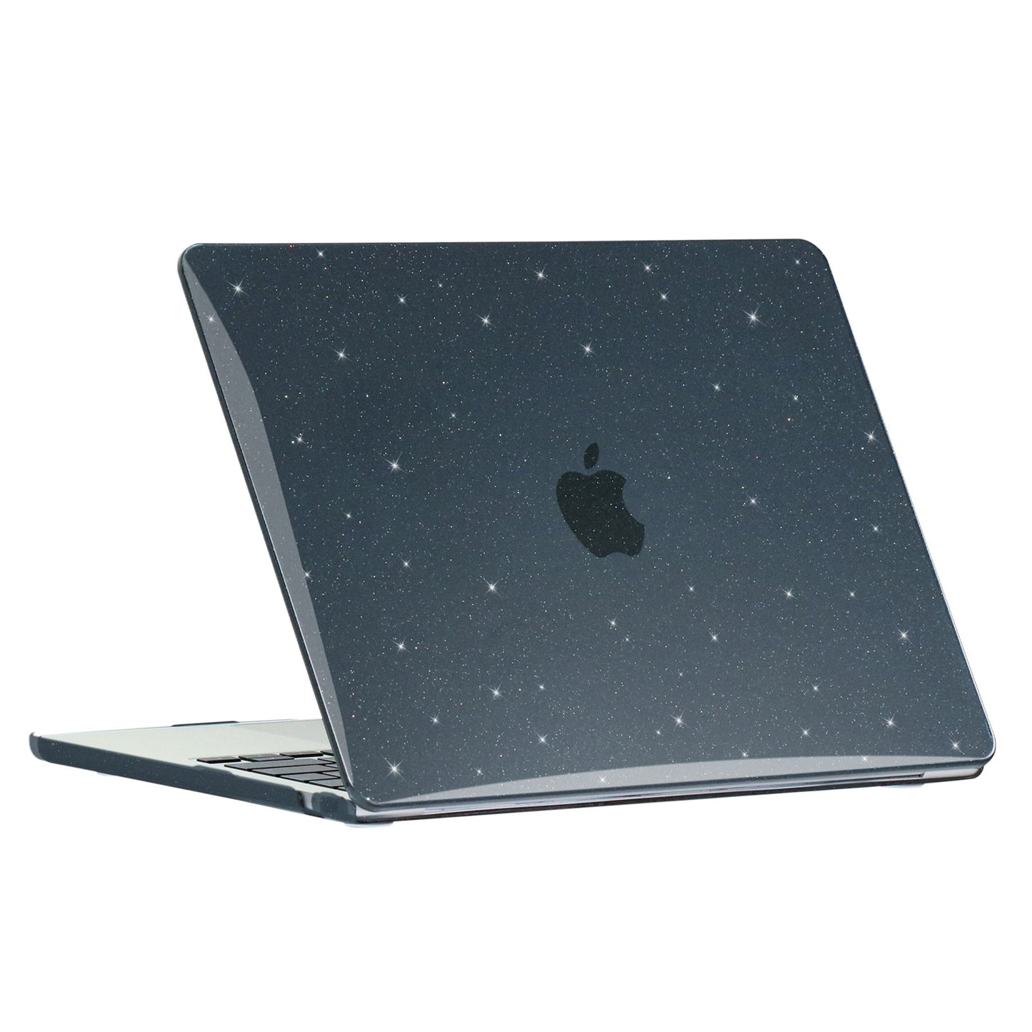Protective Case for MacBook Air 13 inch (2022) (A2681), Hard PC Full Covering Starry Sky Design Laptops Hard Shell - Black