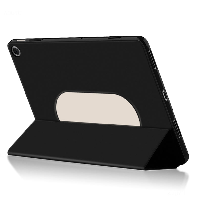 PU Leather + TPU Tablet Case for Google Pixel Tablet , Trifold Stand Protective Tablet Cover - Black