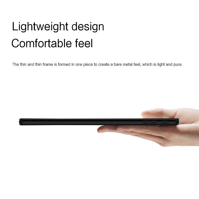 PU Leather + TPU Tablet Case for Google Pixel Tablet , Trifold Stand Protective Tablet Cover - Black