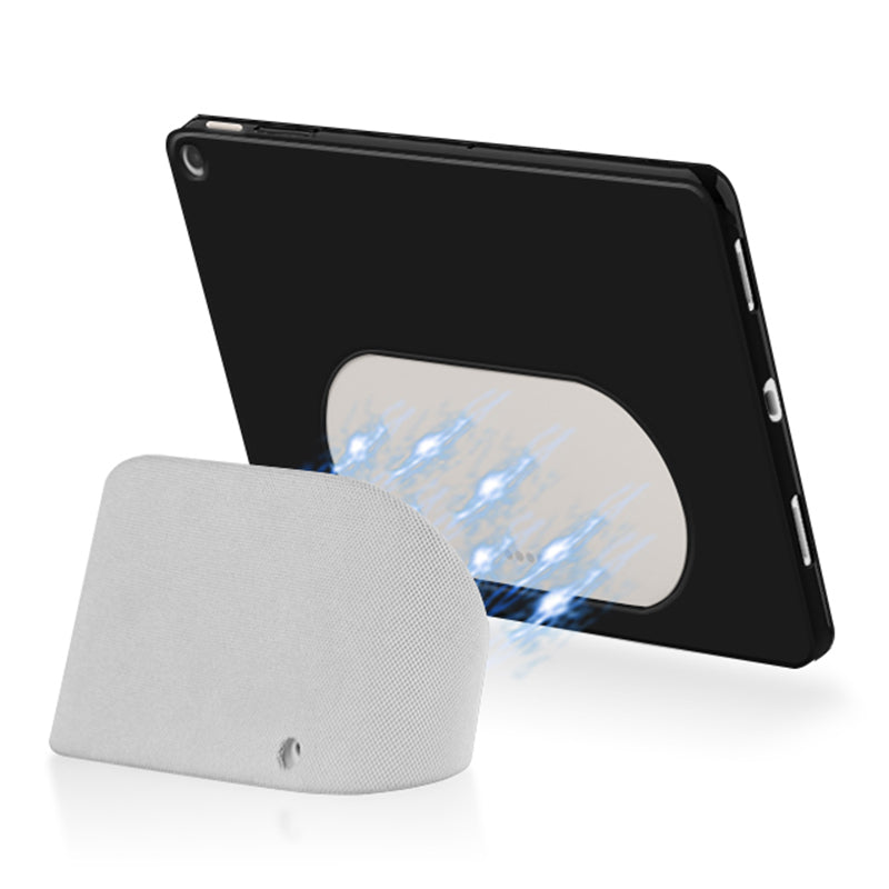 PU Leather + TPU Tablet Case for Google Pixel Tablet , Trifold Stand Protective Tablet Cover - Black