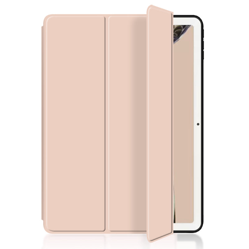 PU Leather + TPU Tablet Case for Google Pixel Tablet , Trifold Stand Protective Tablet Cover - Pink