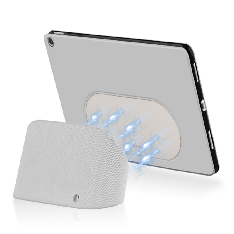 PU Leather + TPU Tablet Case for Google Pixel Tablet , Trifold Stand Protective Tablet Cover - Grey