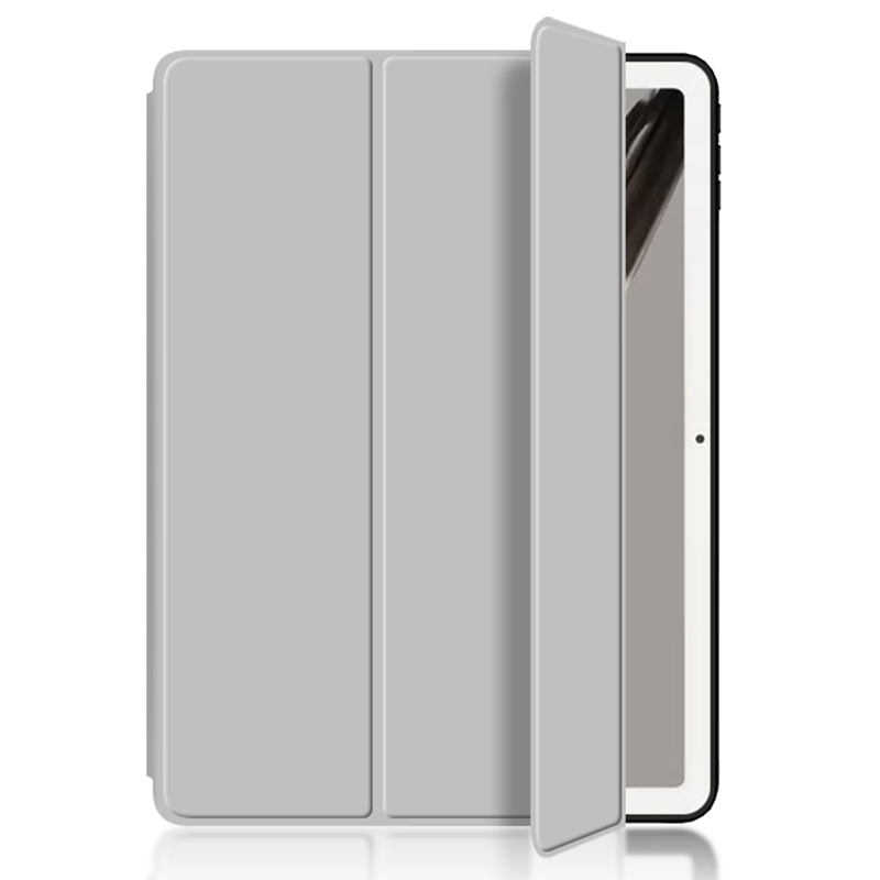 PU Leather + TPU Tablet Case for Google Pixel Tablet , Trifold Stand Protective Tablet Cover - Grey