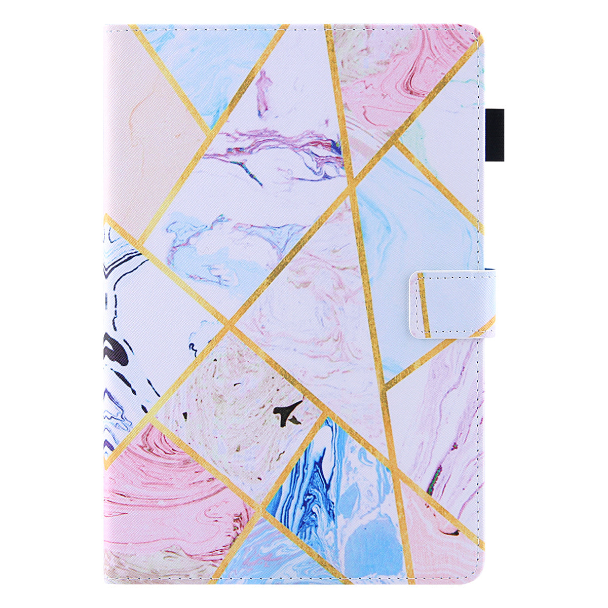 Uniqkart for Amazon Fire Max 11 Pattern Printing PU Leather Tablet Case Cross Texture Card Holder Stand Cover - Marble Pattern