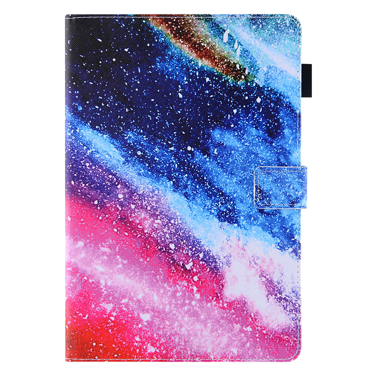 Uniqkart for Amazon Fire Max 11 Pattern Printing PU Leather Tablet Case Cross Texture Card Holder Stand Cover - Colorful Sand