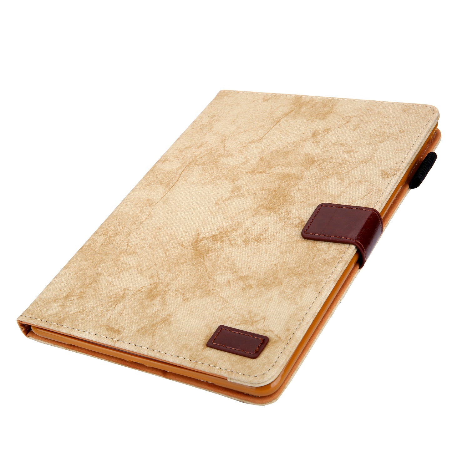 Cloth Texture Business Style Tablet Case for Amazon Fire Max 11 PU Leather Cover with Card Holder, Foldable Stand - Yellow