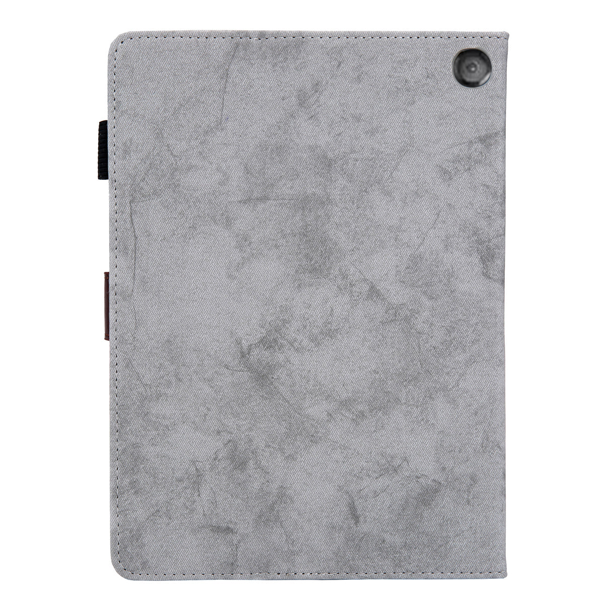 Cloth Texture Business Style Tablet Case for Amazon Fire Max 11 PU Leather Cover with Card Holder, Foldable Stand - Grey