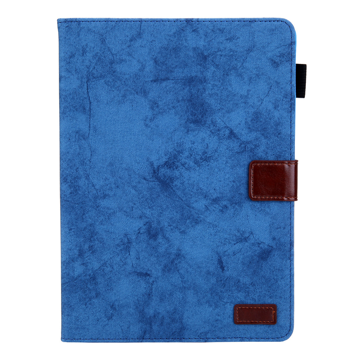 Cloth Texture Business Style Tablet Case for Amazon Fire Max 11 PU Leather Cover with Card Holder, Foldable Stand - Blue