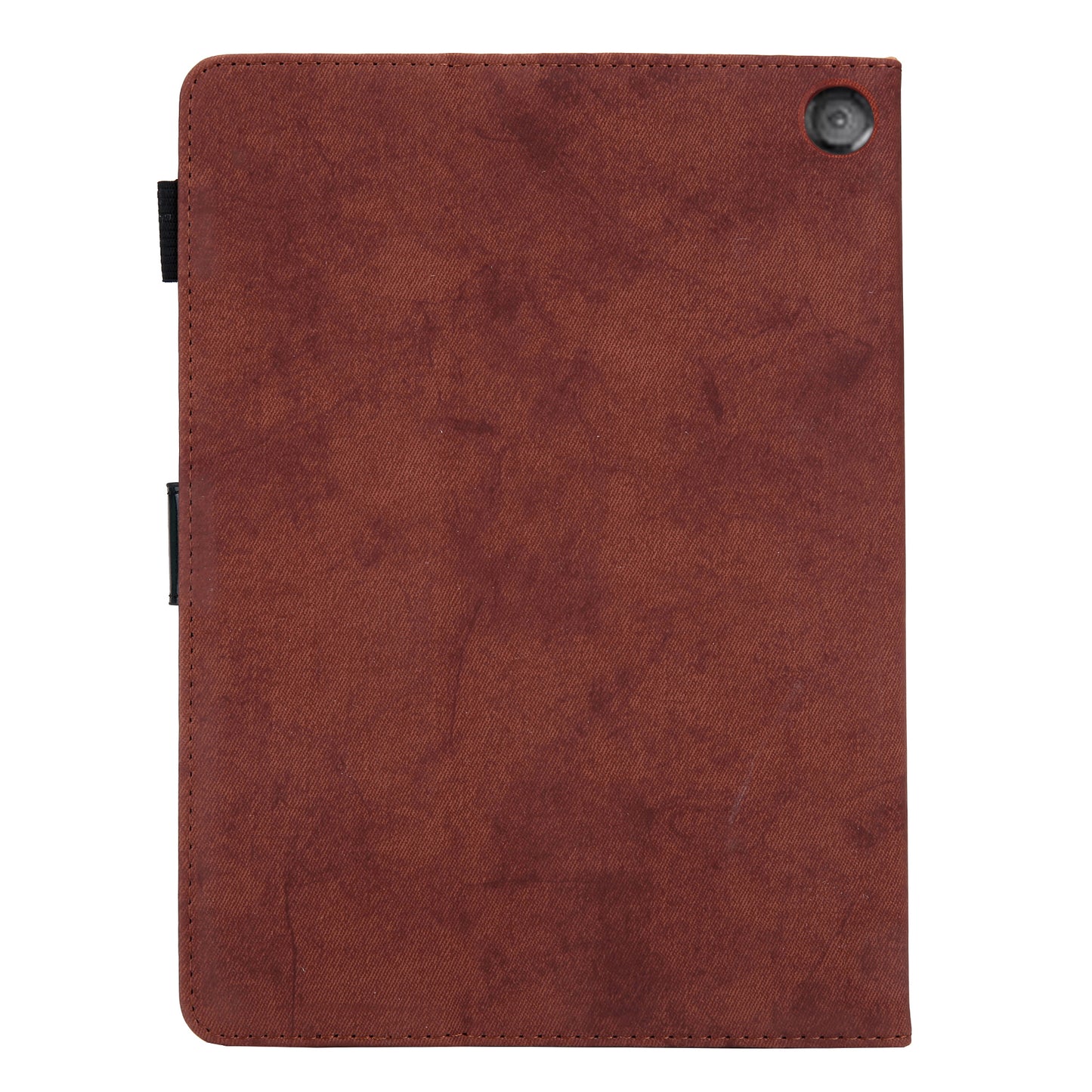 Cloth Texture Business Style Tablet Case for Amazon Fire Max 11 PU Leather Cover with Card Holder, Foldable Stand - Brown