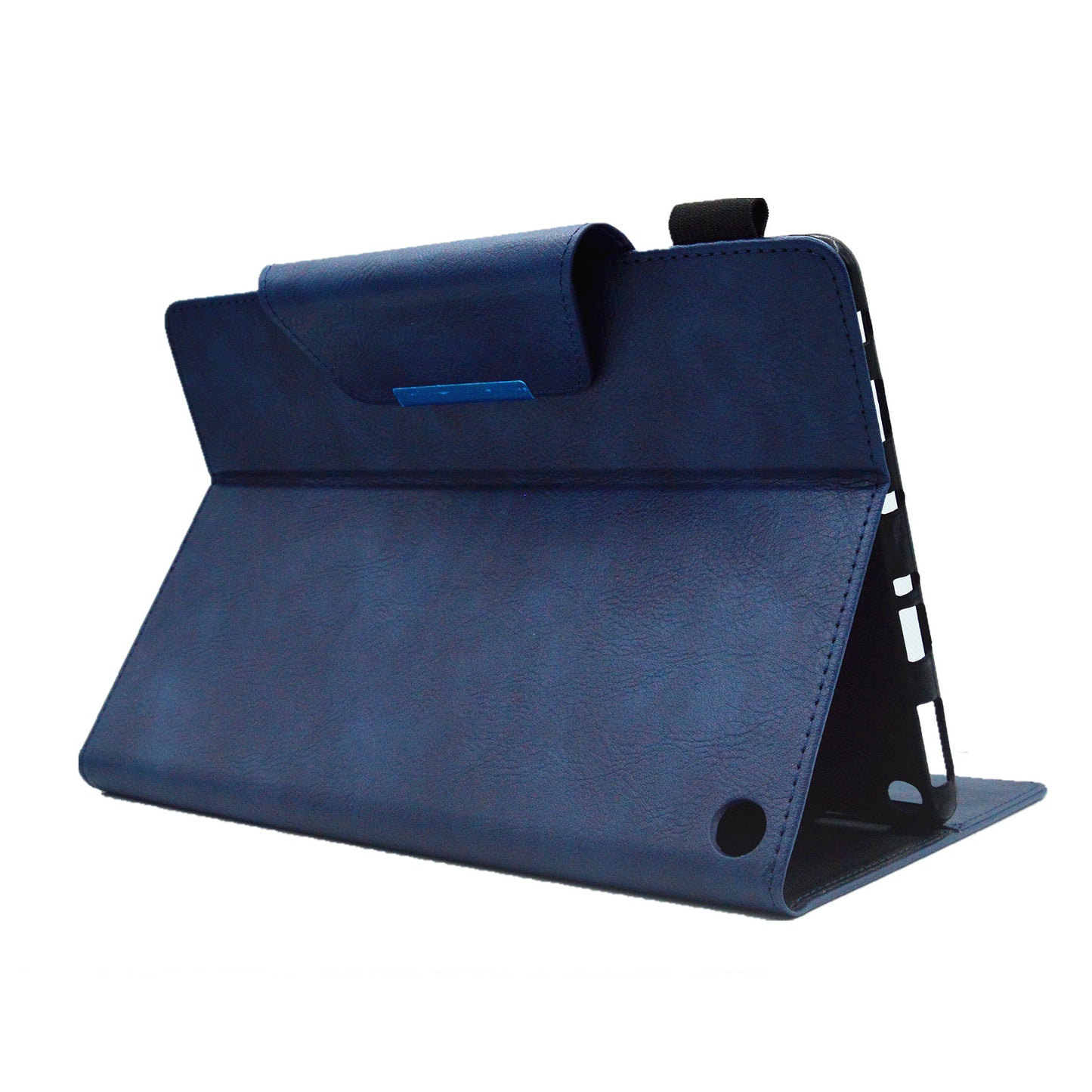 Tablet Case for Amazon Fire Max 11 , Card Holder Cowhide Texture PU Leather Stand Cover - Blue