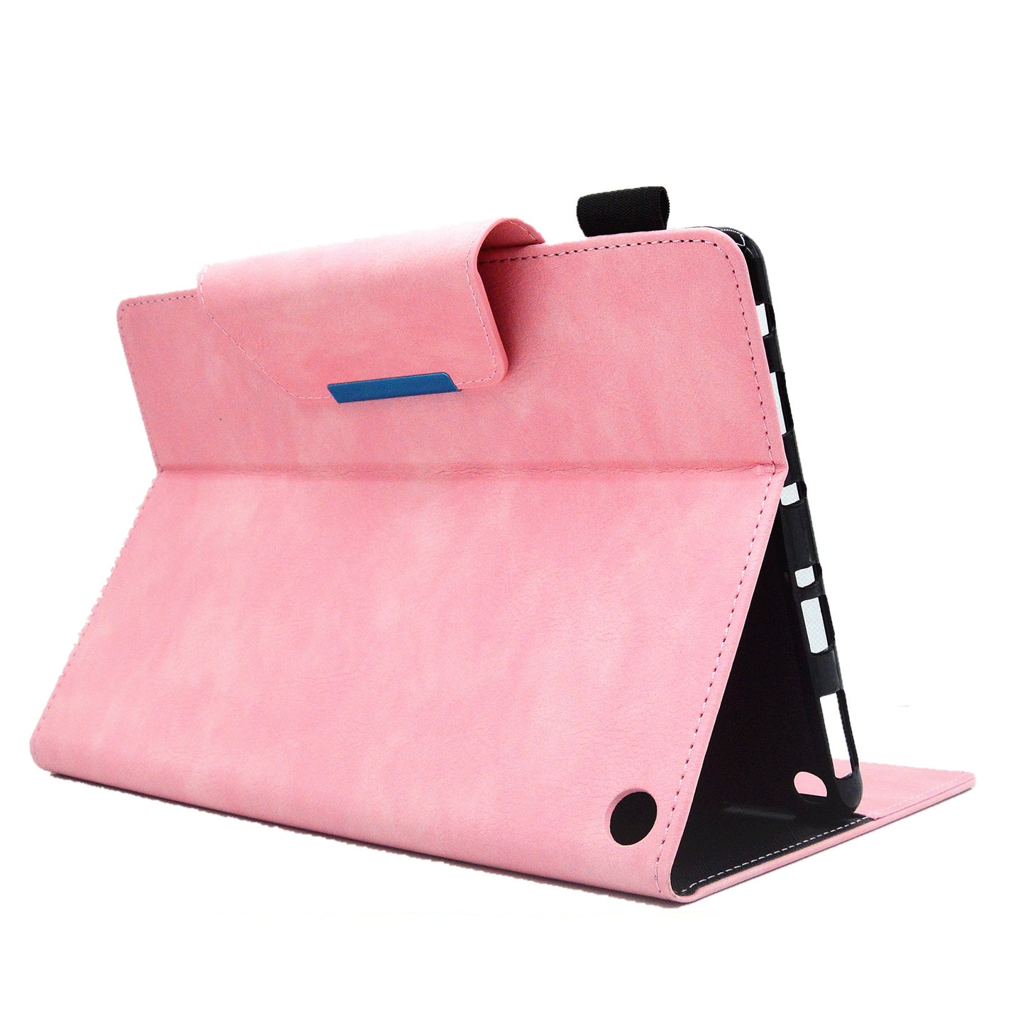 Tablet Case for Amazon Fire Max 11 , Card Holder Cowhide Texture PU Leather Stand Cover - Pink