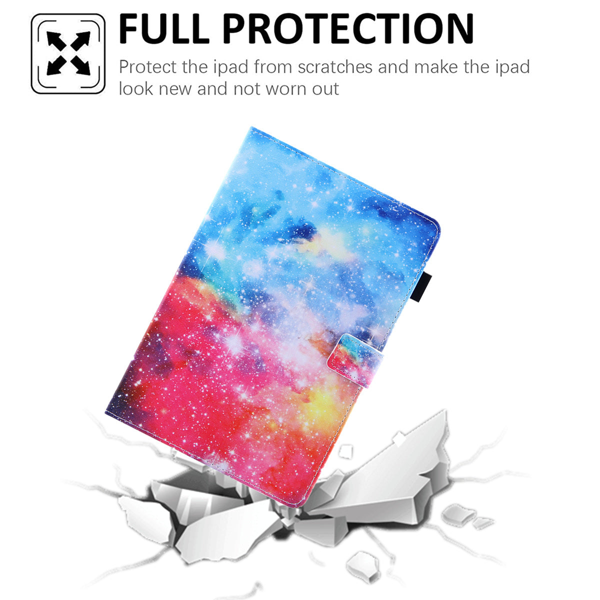 Pattern Printing Card Slot Tablet Case for Amazon Fire Max 11 PU Leather Folio Flip Cover with Stand - Beautiful Night Sky