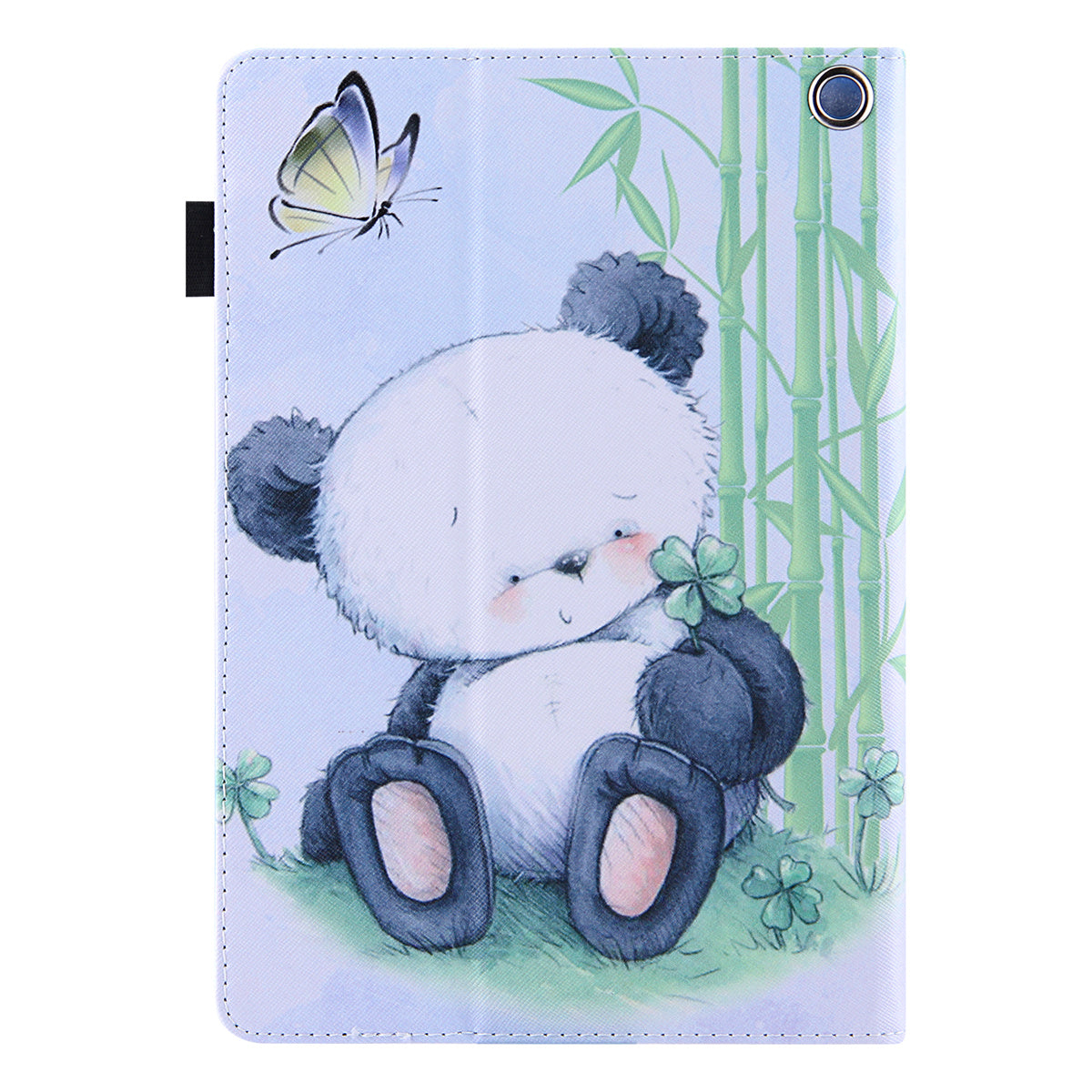 Pattern Printing Card Slot Tablet Case for Amazon Fire Max 11 PU Leather Folio Flip Cover with Stand - Panda