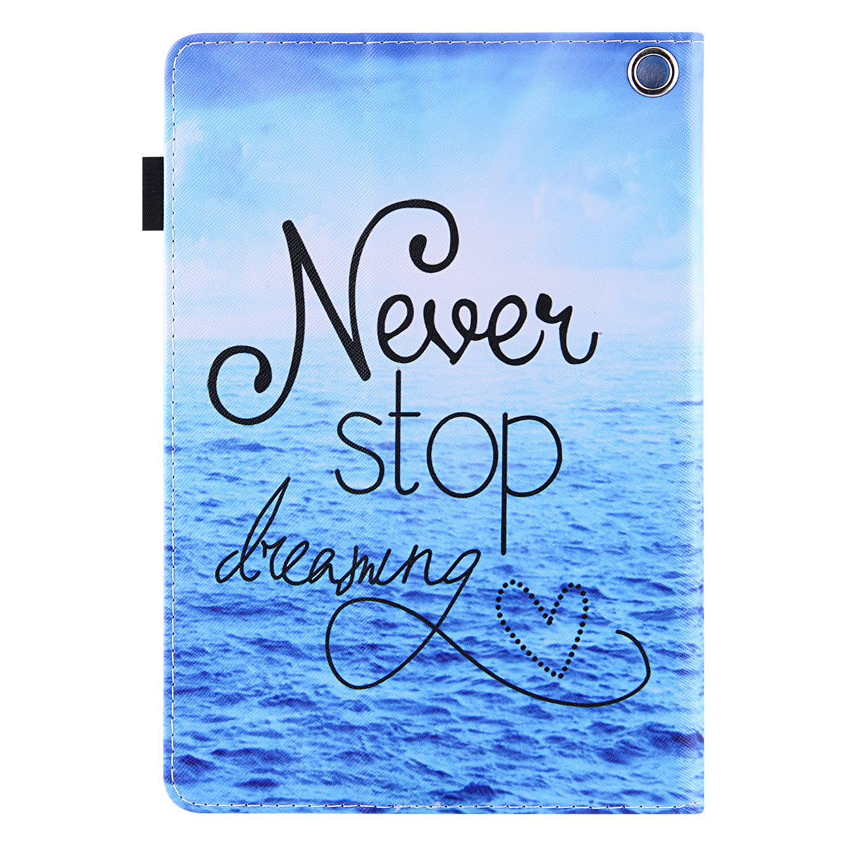 Pattern Printing Card Slot Tablet Case for Amazon Fire Max 11 PU Leather Folio Flip Cover with Stand - Never Stop Dreaming