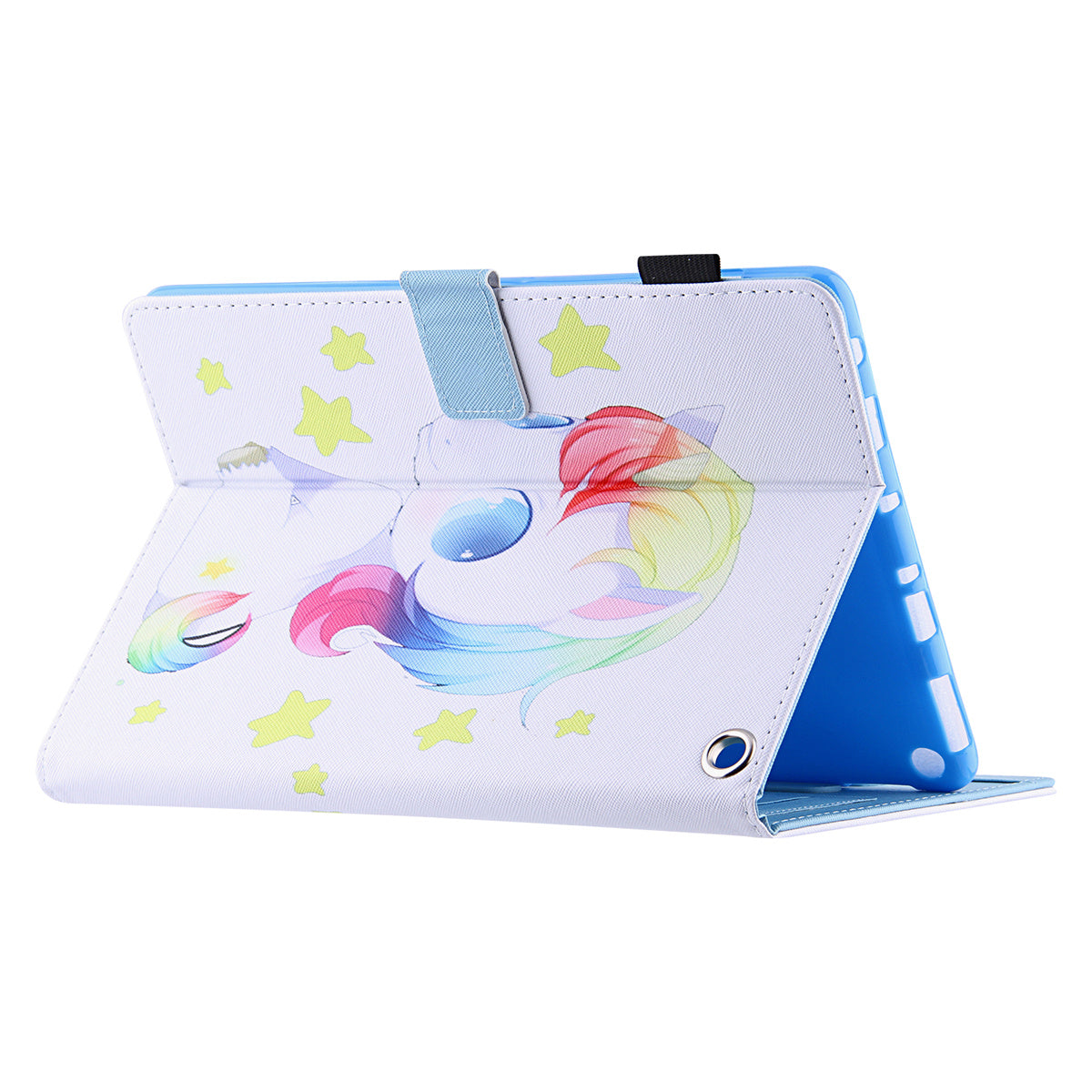 Pattern Printing Card Slot Tablet Case for Amazon Fire Max 11 PU Leather Folio Flip Cover with Stand - Baby Horse