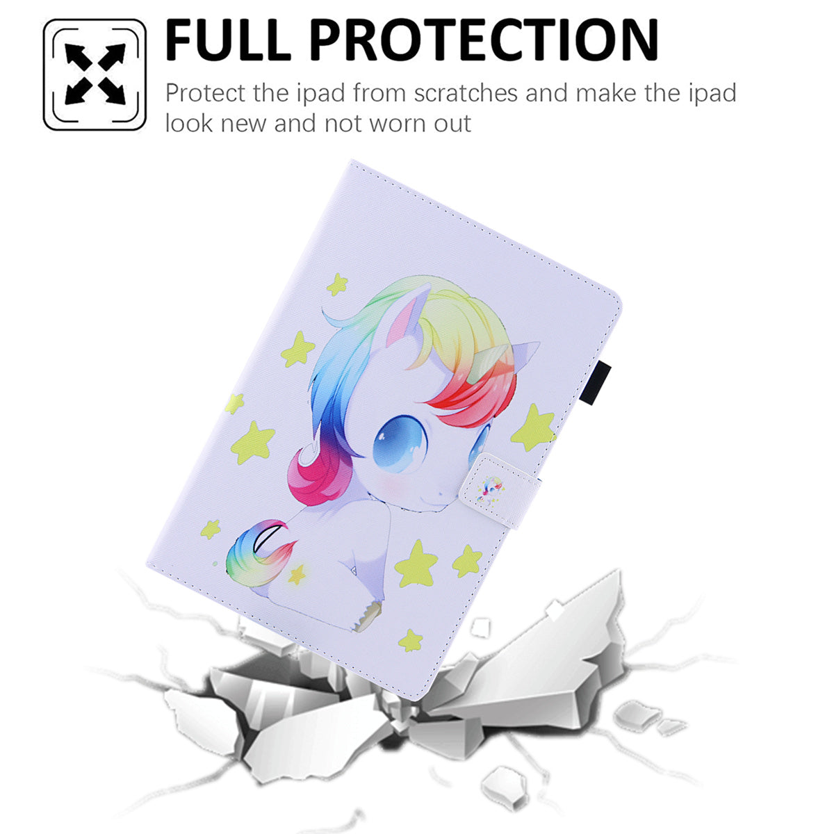Pattern Printing Card Slot Tablet Case for Amazon Fire Max 11 PU Leather Folio Flip Cover with Stand - Baby Horse