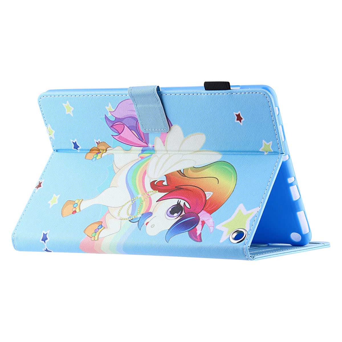 Pattern Printing Card Slot Tablet Case for Amazon Fire Max 11 PU Leather Folio Flip Cover with Stand - Star Horse