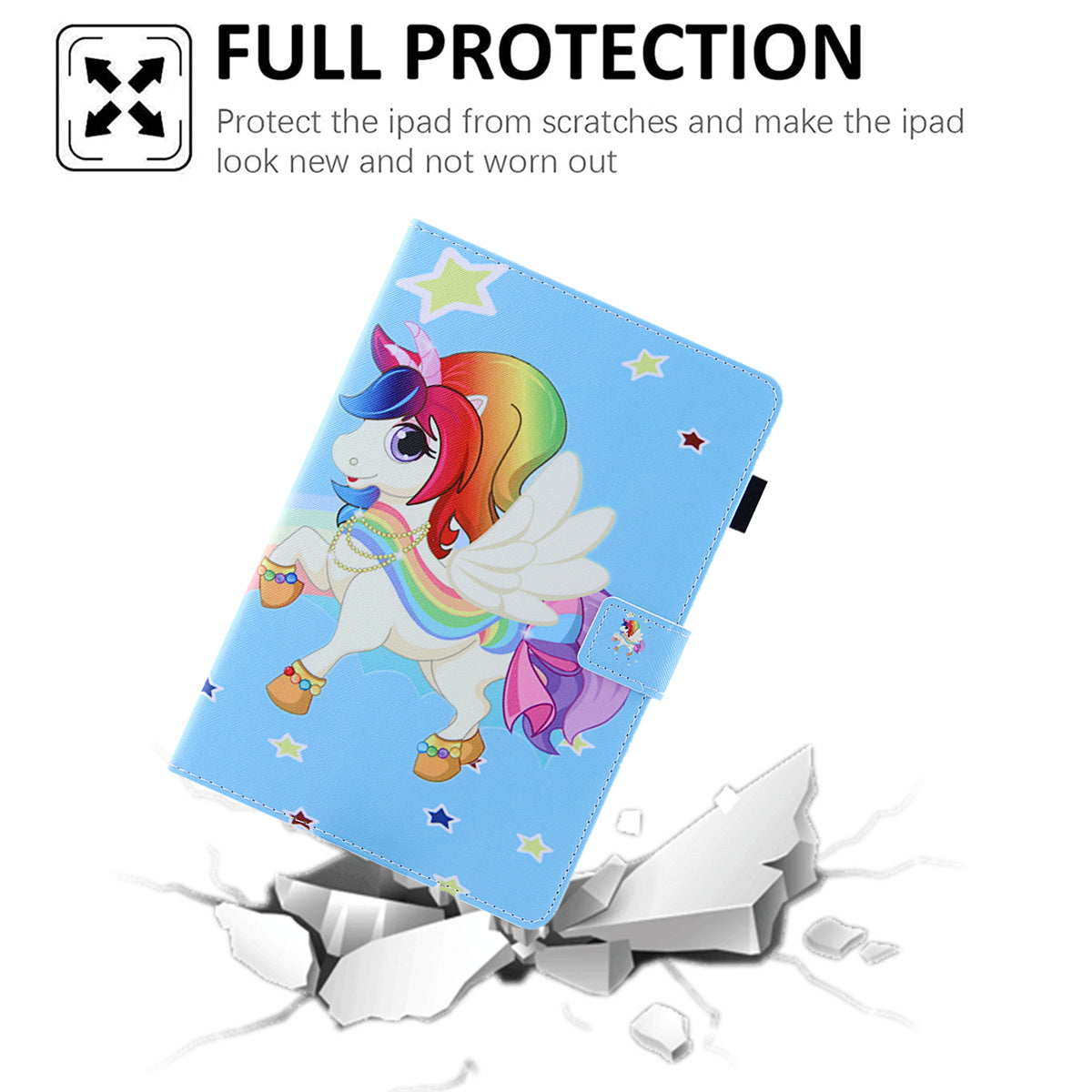 Pattern Printing Card Slot Tablet Case for Amazon Fire Max 11 PU Leather Folio Flip Cover with Stand - Star Horse