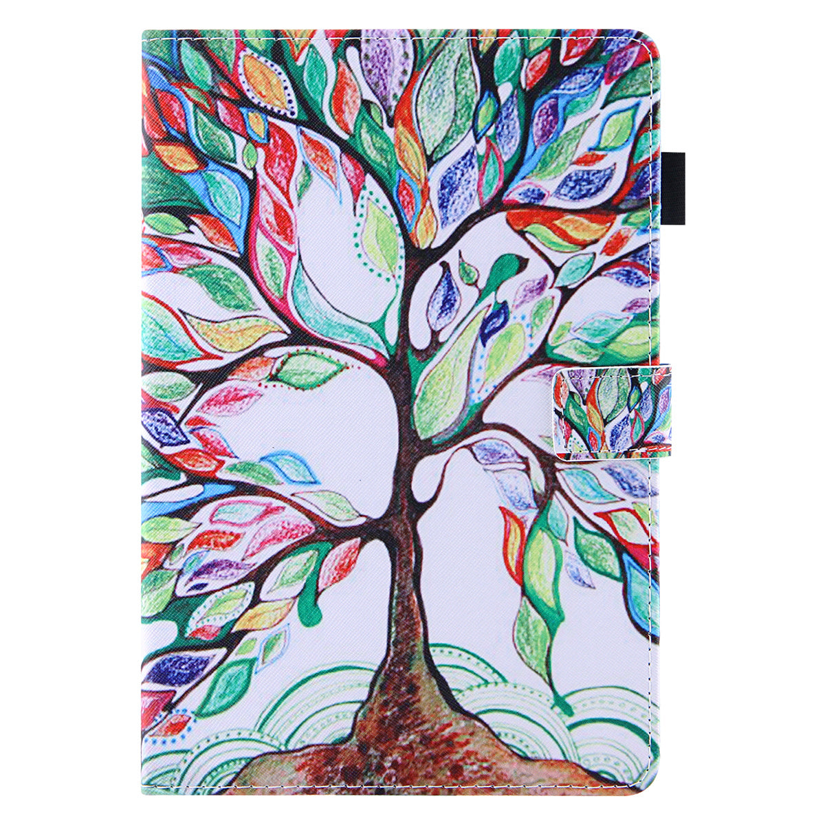 Pattern Printing Card Slot Tablet Case for Amazon Fire Max 11 PU Leather Folio Flip Cover with Stand - Life Tree