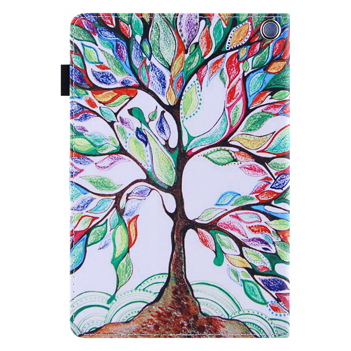 Pattern Printing Card Slot Tablet Case for Amazon Fire Max 11 PU Leather Folio Flip Cover with Stand - Life Tree