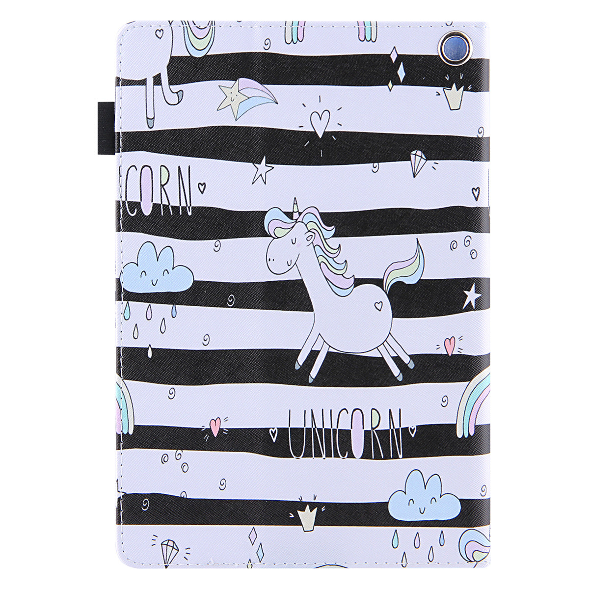 Uniqkart for Amazon Fire Max 11 Shockproof Case Pattern Printing Tablet Case Card Slot PU Leather Cover with Stand - Horse