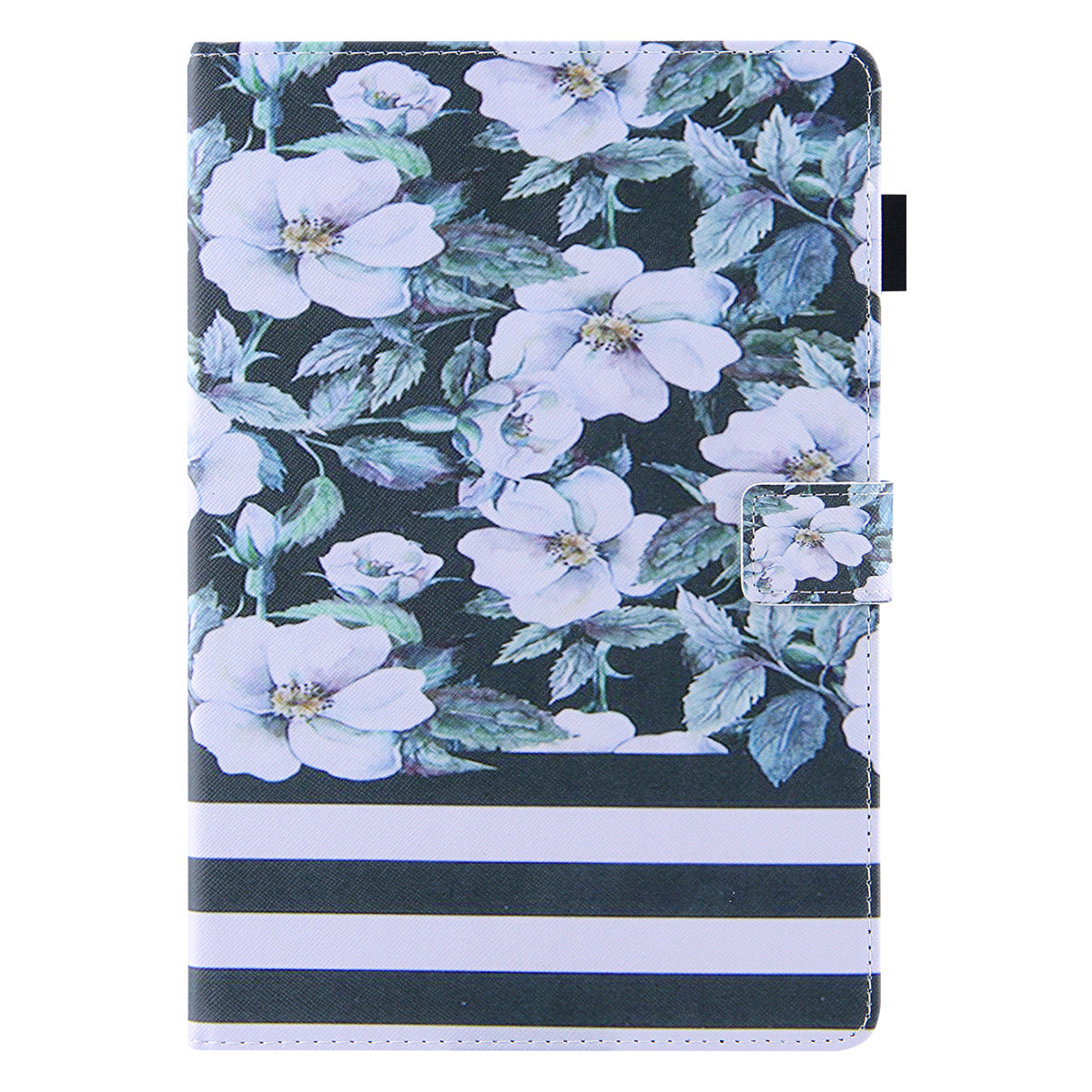 Uniqkart for Amazon Fire Max 11 Shockproof Case Pattern Printing Tablet Case Card Slot PU Leather Cover with Stand - Pear Flower