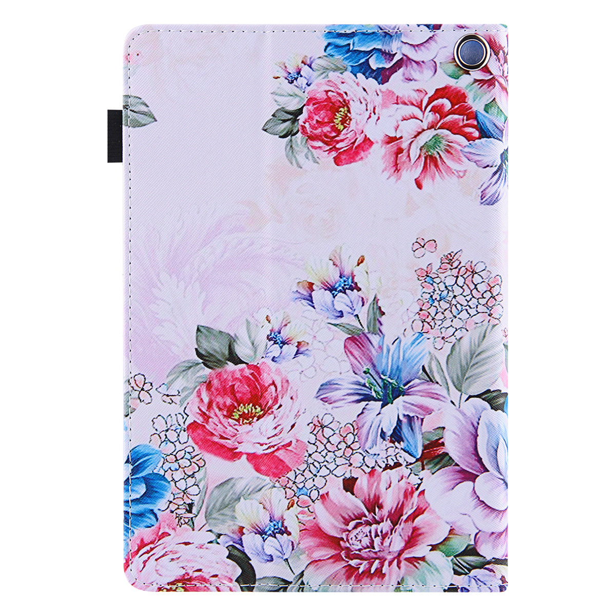 Uniqkart for Amazon Fire Max 11 Shockproof Case Pattern Printing Tablet Case Card Slot PU Leather Cover with Stand - Rose