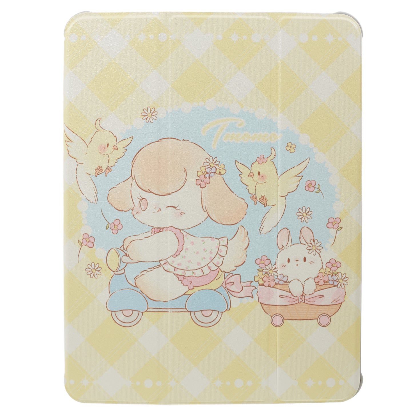 for iPad Air (2020) / (2022) / iPad Pro 11-inch (2018) / (2020) / (2021) / (2022) Tablet Case Printed PU Leather Cover with Pencil Holder - Trolley Girl