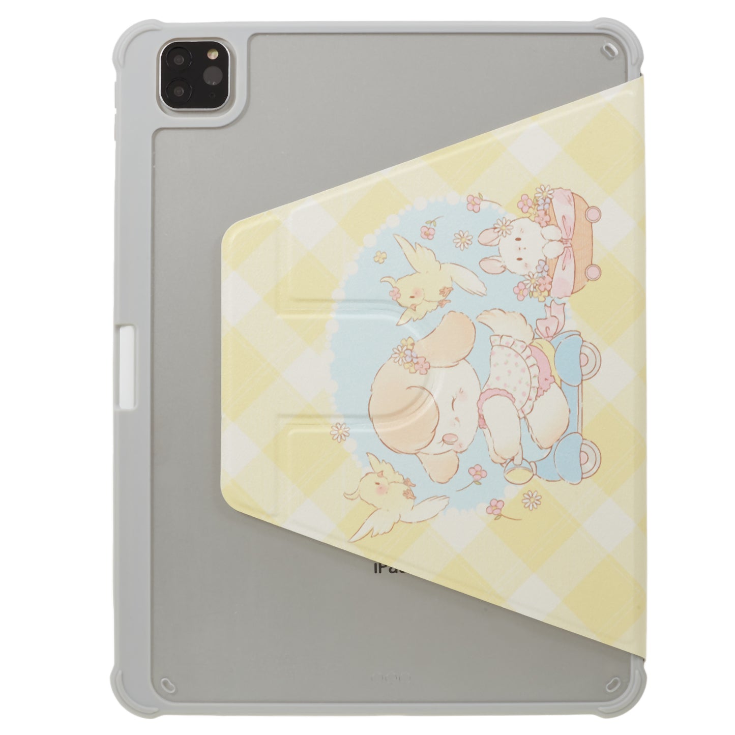 for iPad Air (2020) / (2022) / iPad Pro 11-inch (2018) / (2020) / (2021) / (2022) Tablet Case Printed PU Leather Cover with Pencil Holder - Trolley Girl