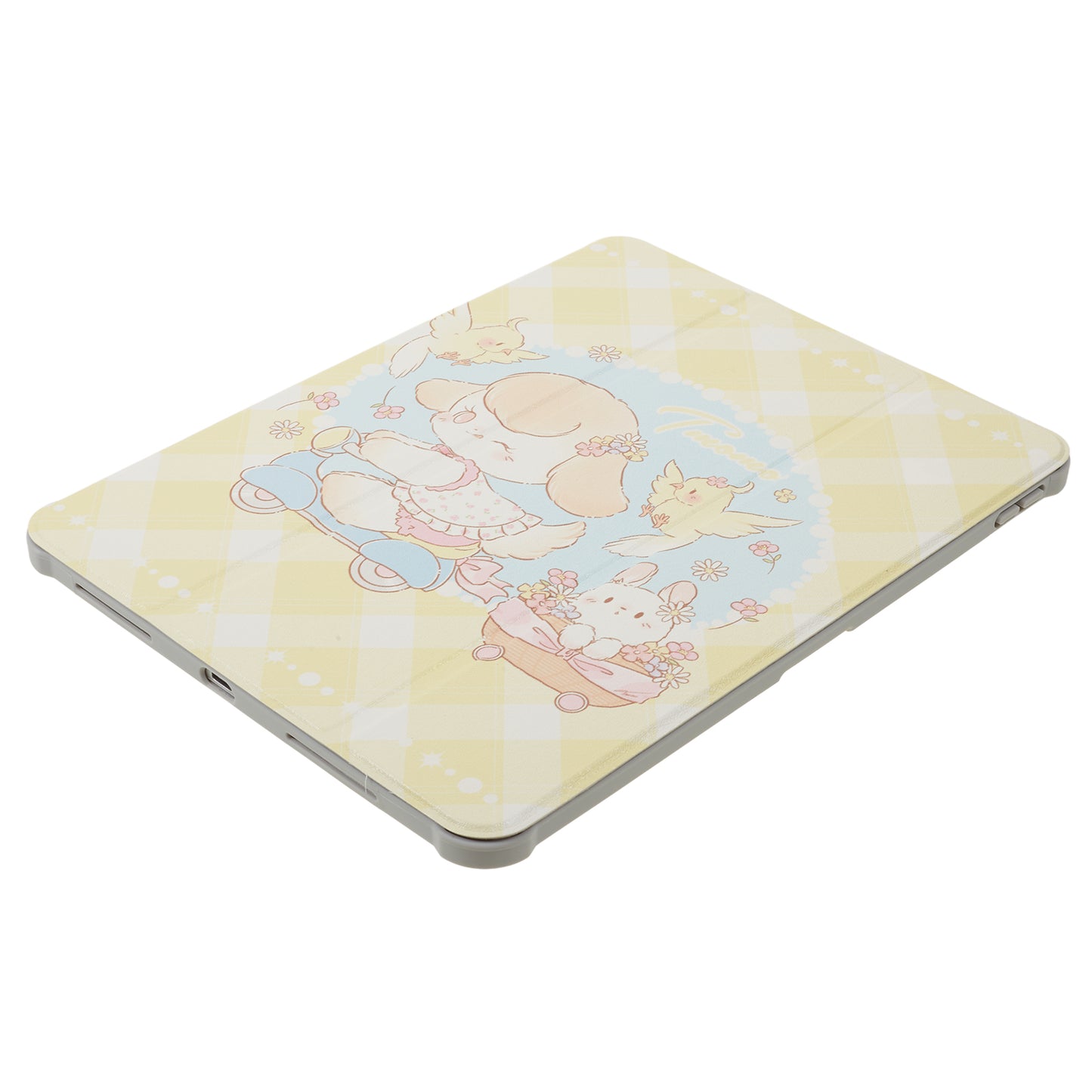 for iPad Air (2020) / (2022) / iPad Pro 11-inch (2018) / (2020) / (2021) / (2022) Tablet Case Printed PU Leather Cover with Pencil Holder - Trolley Girl