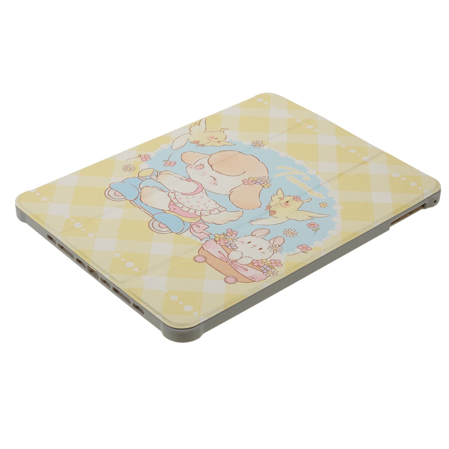 for iPad 9.7-inch (2017) / (2018) / iPad Pro 9.7 inch (2016) Printed Case PU Leather Tablet Cover with Pencil Slot - Trolley Girl