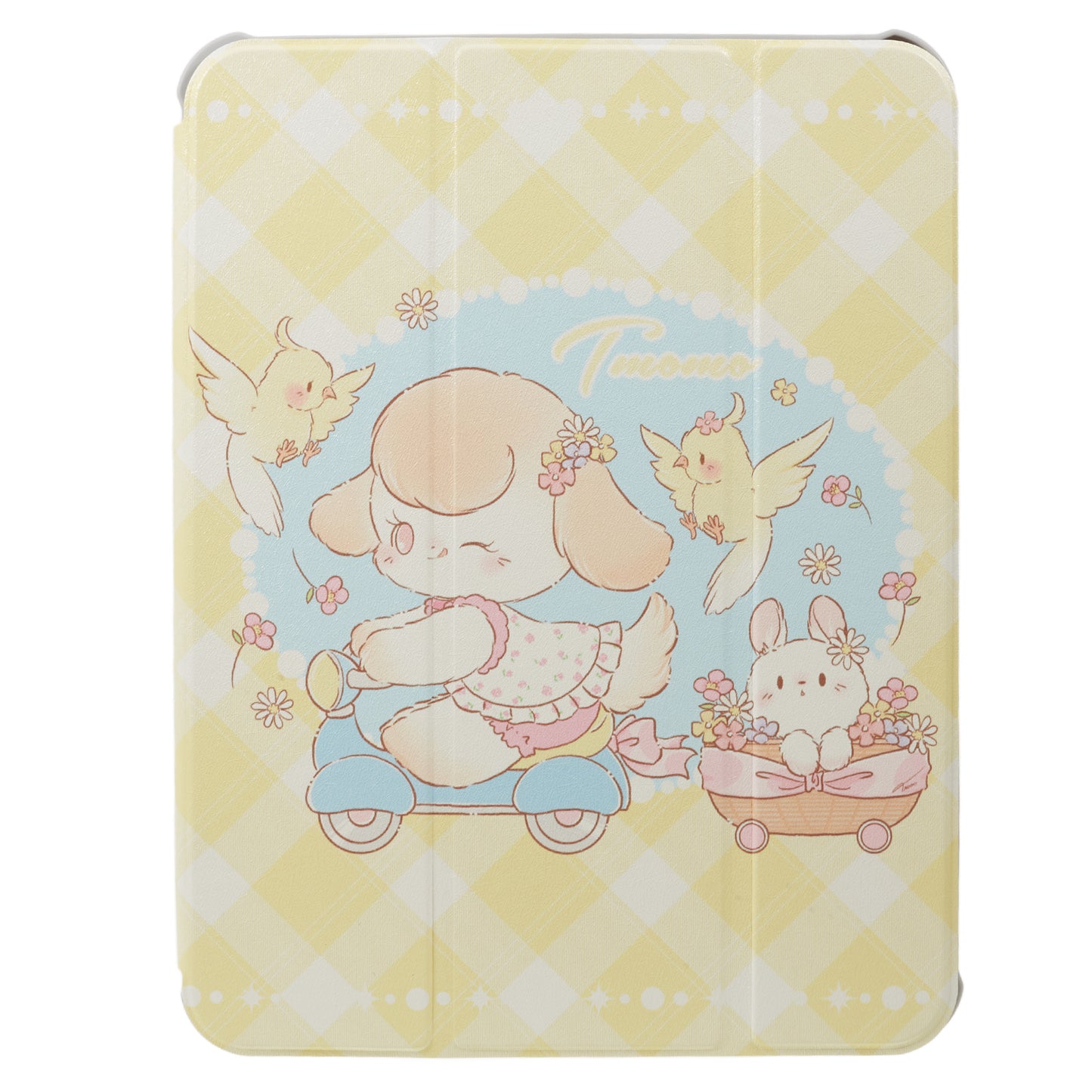 Pattern Printed Tablet Case for iPad 10.9 (2022) 360-Degree Rotating Stand Anti-Drop PU Leather Cover with Pencil Slot - Trolley Girl