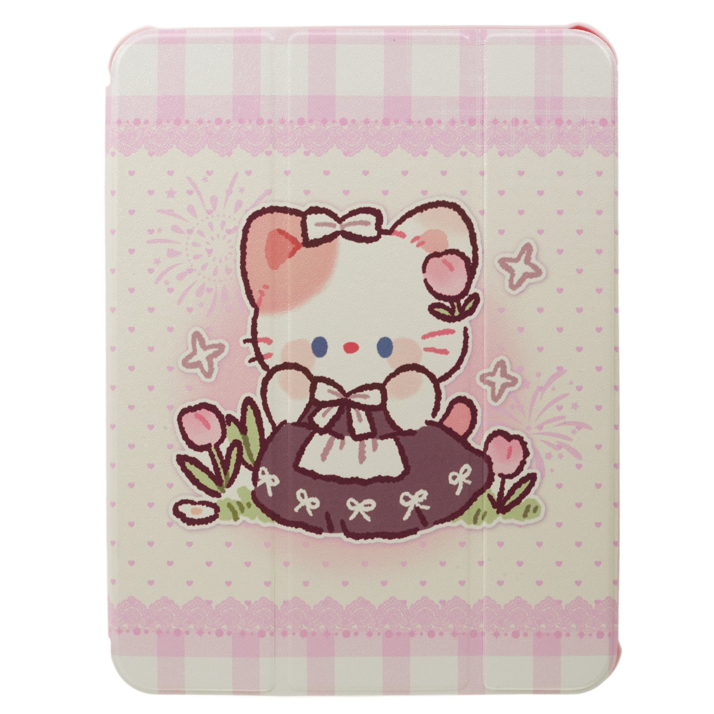 Pattern Printed Tablet Case for iPad 10.9 (2022) 360-Degree Rotating Stand Anti-Drop PU Leather Cover with Pencil Slot - Cute Cat