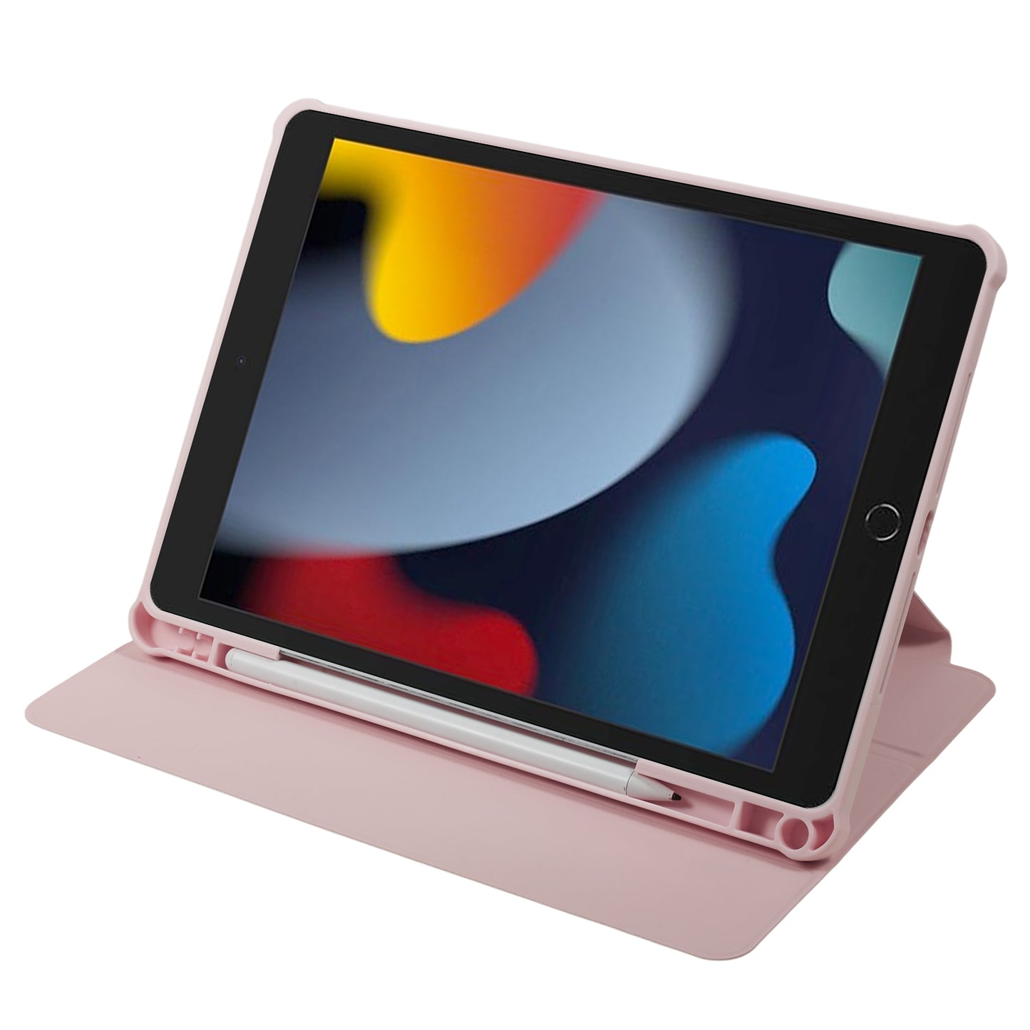 Uniqkart for iPad 10.2 (2021) / (2019) / (2020) / iPad Pro 10.5-inch (2017) Anti-Drop Tablet Case Pattern Printed Leather Cover with Pencil Slot - Guitar Cat