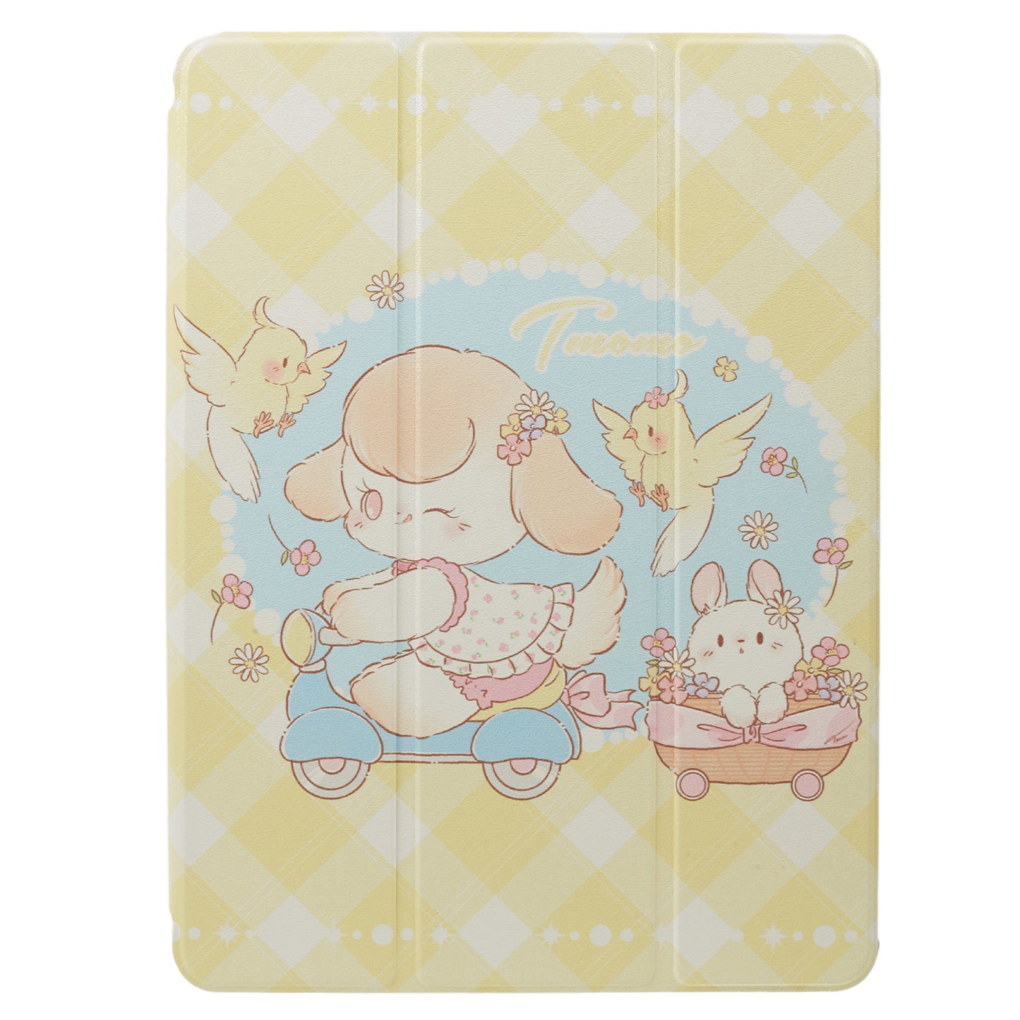 Uniqkart for iPad 10.2 (2021) / (2019) / (2020) / iPad Pro 10.5-inch (2017) Anti-Drop Tablet Case Pattern Printed Leather Cover with Pencil Slot - Trolley Girl