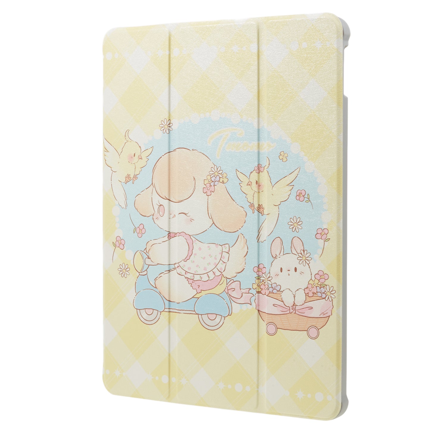 Uniqkart for iPad 10.2 (2021) / (2019) / (2020) / iPad Pro 10.5-inch (2017) Anti-Drop Tablet Case Pattern Printed Leather Cover with Pencil Slot - Trolley Girl