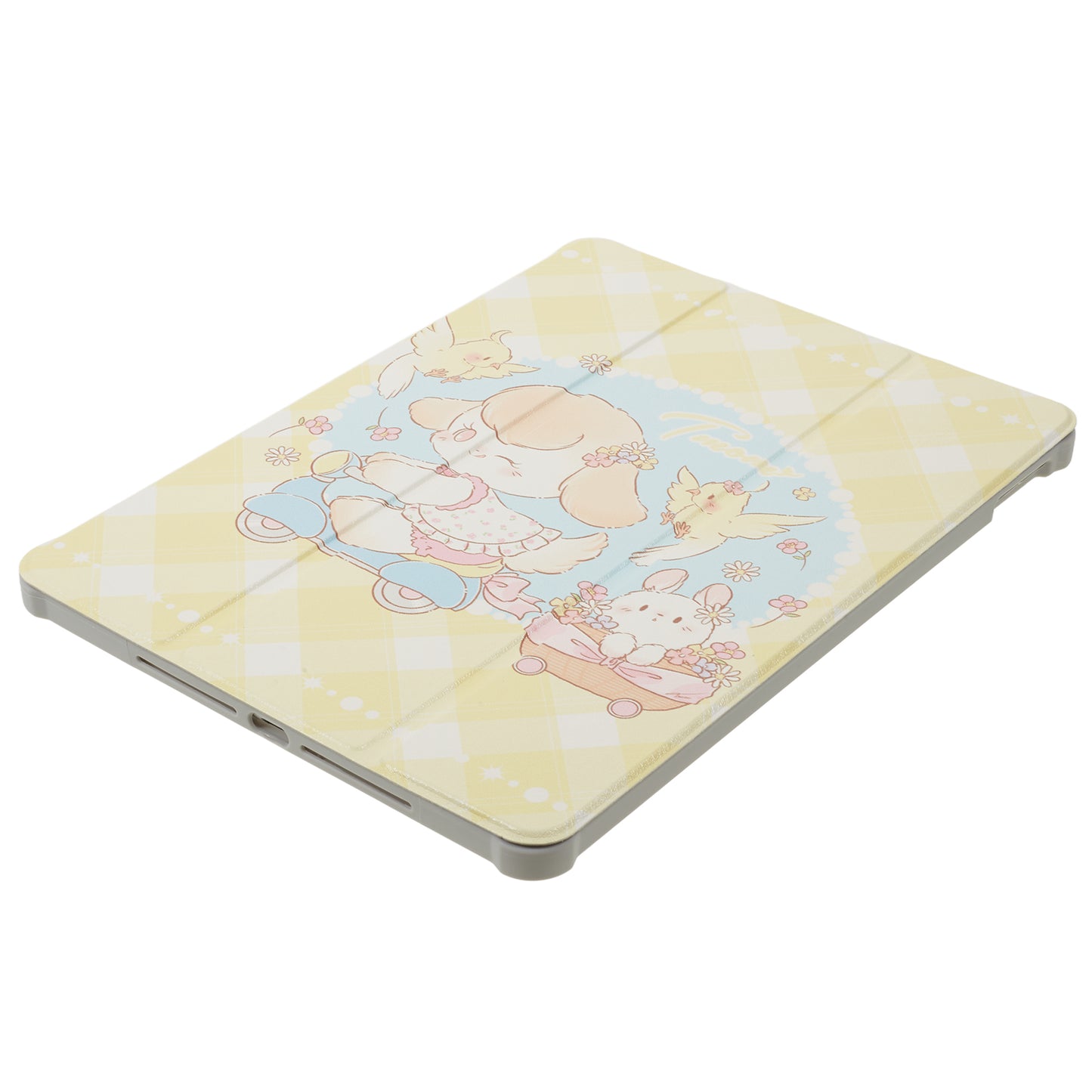 Uniqkart for iPad 10.2 (2021) / (2019) / (2020) / iPad Pro 10.5-inch (2017) Anti-Drop Tablet Case Pattern Printed Leather Cover with Pencil Slot - Trolley Girl