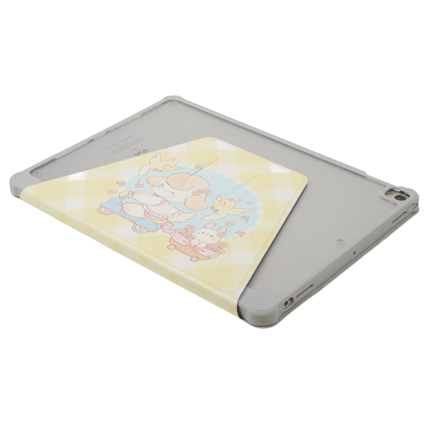 Uniqkart for iPad 10.2 (2021) / (2019) / (2020) / iPad Pro 10.5-inch (2017) Anti-Drop Tablet Case Pattern Printed Leather Cover with Pencil Slot - Trolley Girl