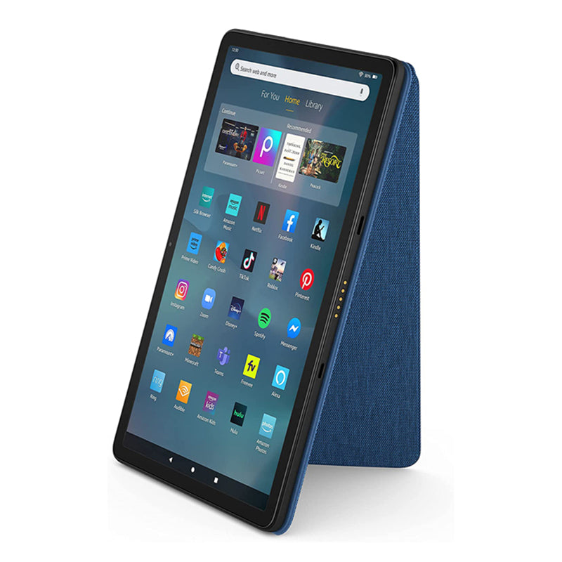 Uniqkart for Amazon Fire Max 11 PU Leather Tablet Case Slim Folding Kickstand Folio Magnetic Cover - Blue