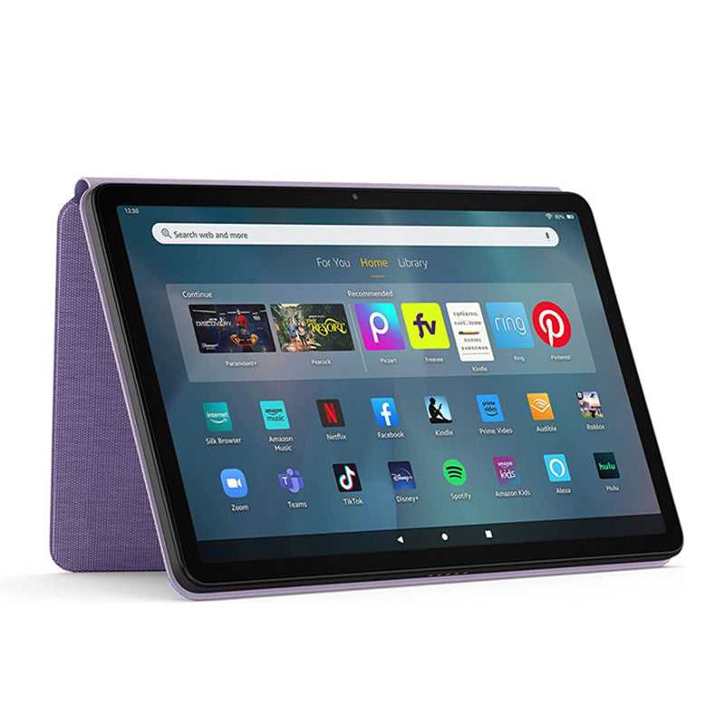 Uniqkart for Amazon Fire Max 11 PU Leather Tablet Case Slim Folding Kickstand Folio Magnetic Cover - Purple