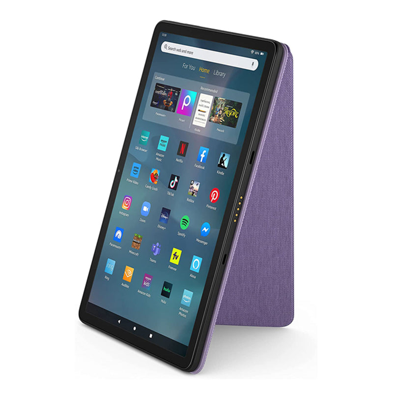 Uniqkart for Amazon Fire Max 11 PU Leather Tablet Case Slim Folding Kickstand Folio Magnetic Cover - Purple