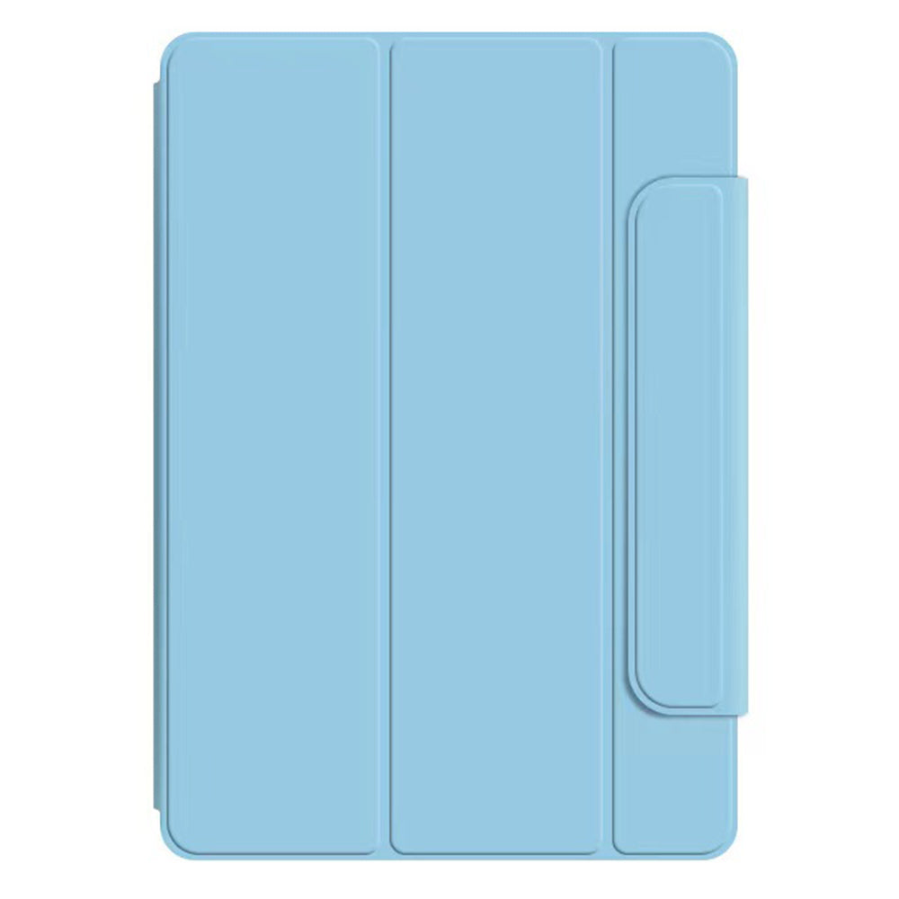 Uniqkart for Google Pixel Tablet Tri-fold Stand Cover PU Leather Magnetic Absorption Smart Tablet Case - Baby Blue
