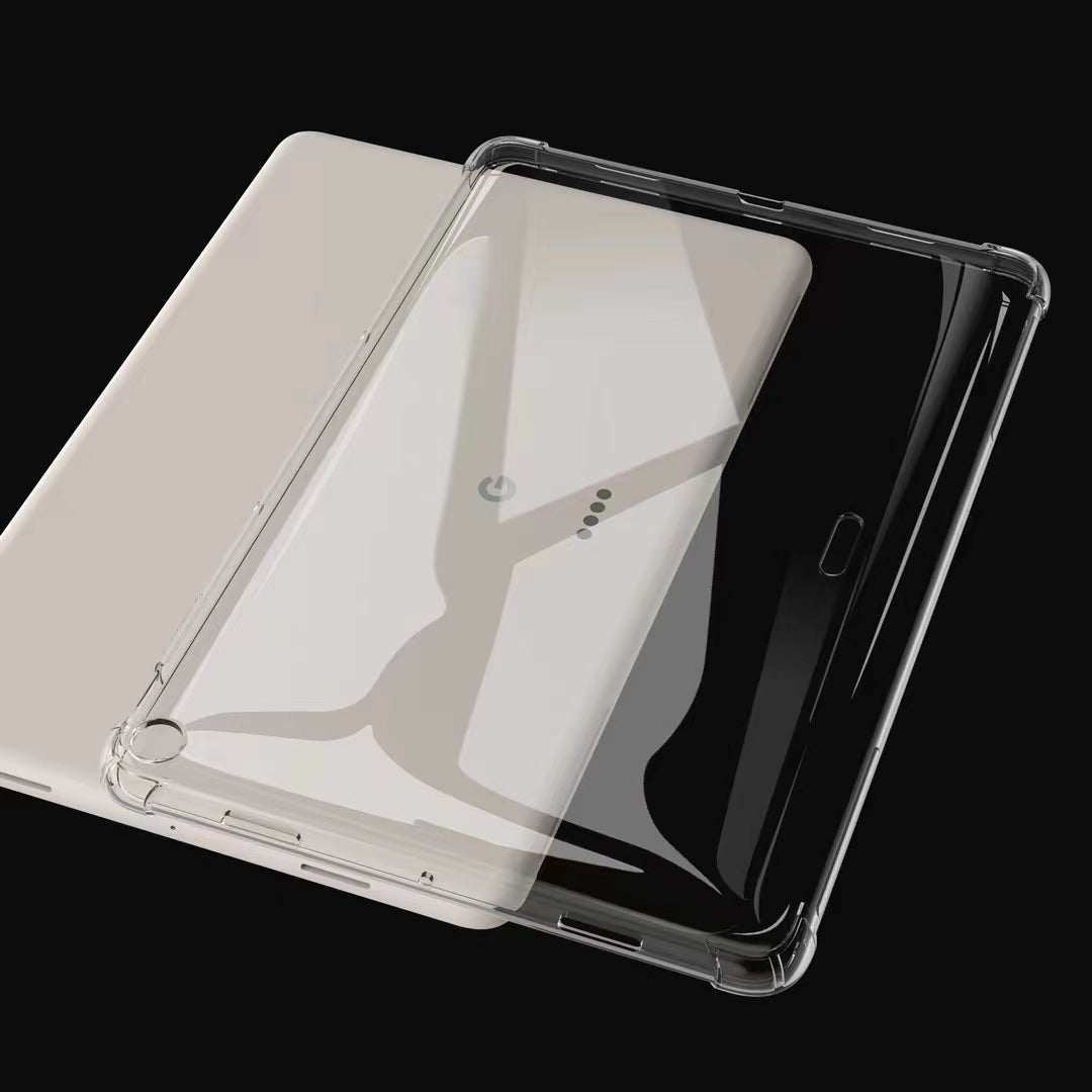 Transparent Tablet Case for Google Pixel Tablet , Reinforced Corners Anti-drop Soft TPU Cover