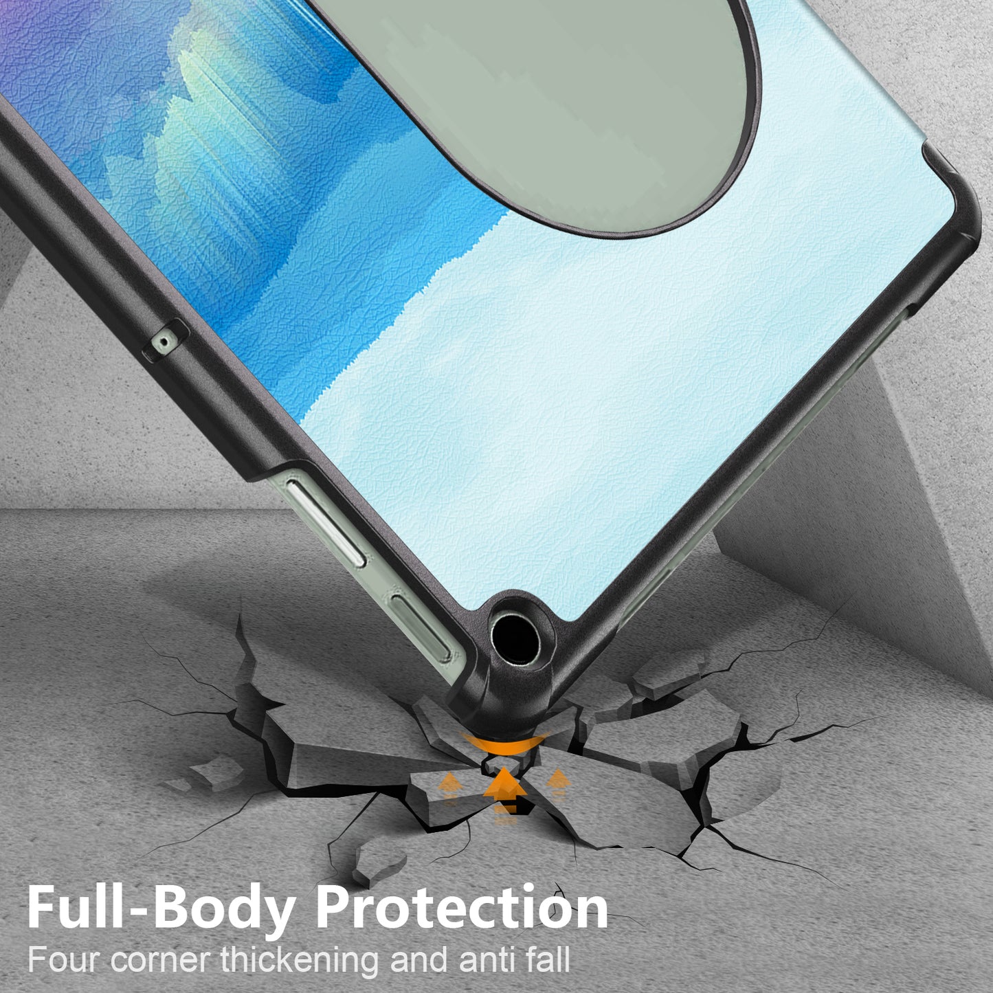 Pattern Printed Shockproof Case for Google Pixel Tablet Tri-fold Stand PU Leather Tablet Cover - Fantasy Deer