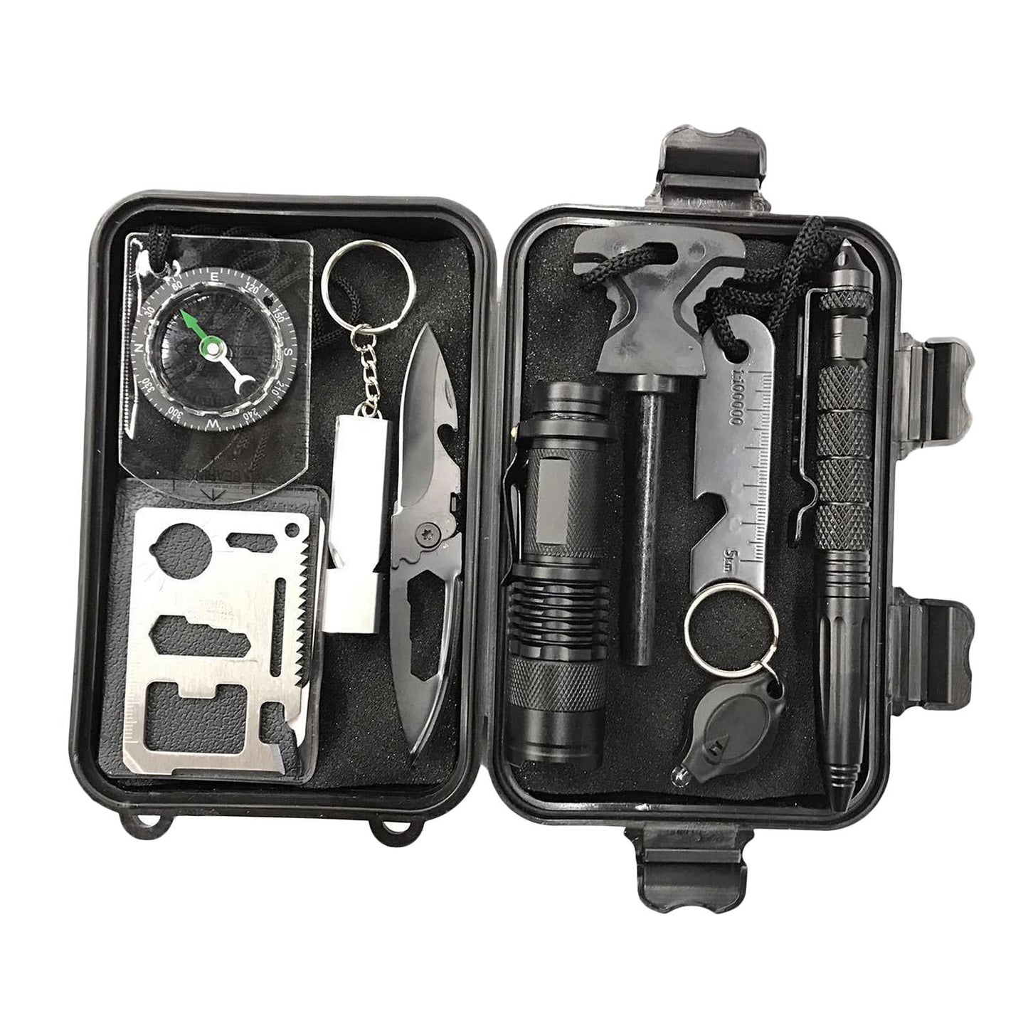 10pcs/set Outdoor Emergency Survival Gear Kit Hiking Military SOS Earthquake